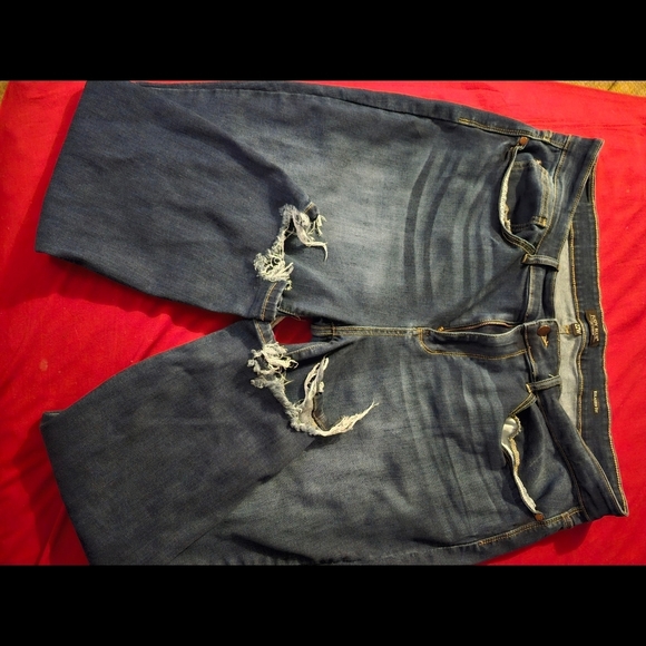 Judy Blue Denim - Judy Blue Distressed Indigo Boyfriend Jeans